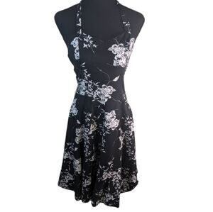 Hearts and roses halter fit and flare size 8 Rockabilly pin up girl style